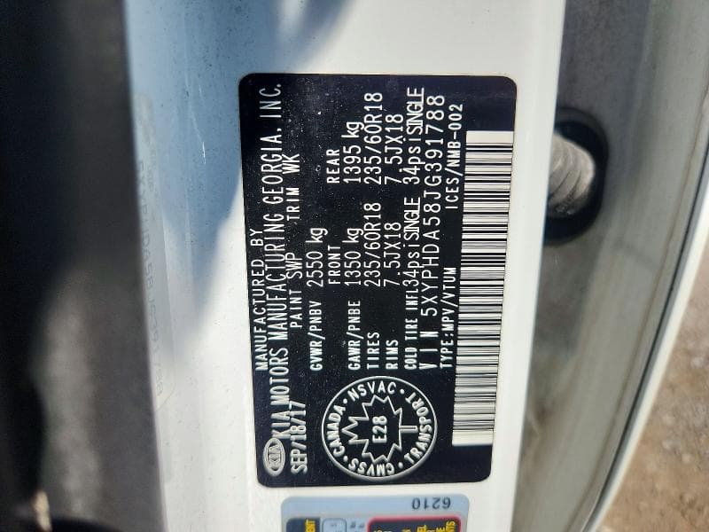 2018 KIA SORENTO EX 12