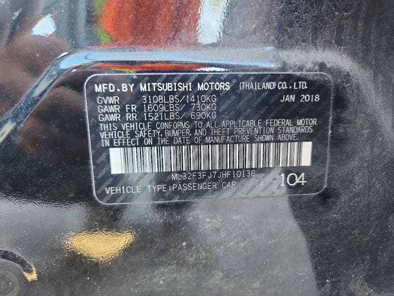 2018 MITSUBISHI MIRAGE G4 ES 12