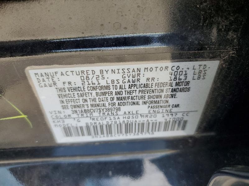2025 NISSAN SENTRA SV 13