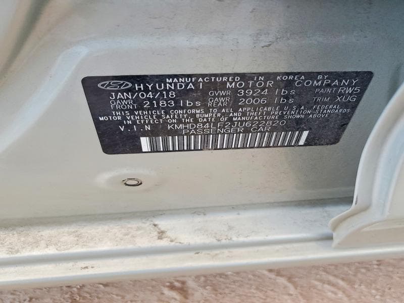 2018 HYUNDAI ELANTRA SEL 12