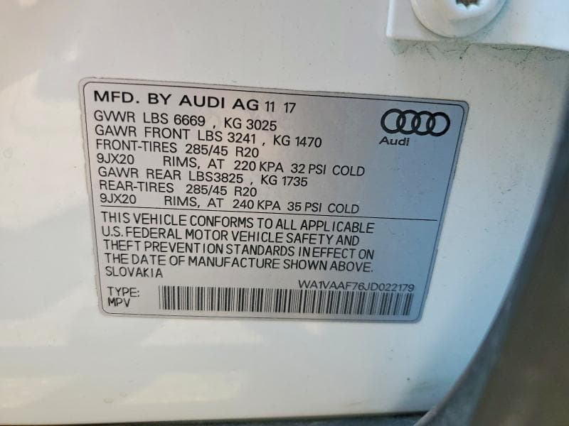 2018 AUDI Q7 PRESTIGE 13