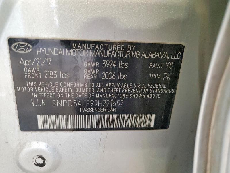 2018 HYUNDAI ELANTRA SEL 13