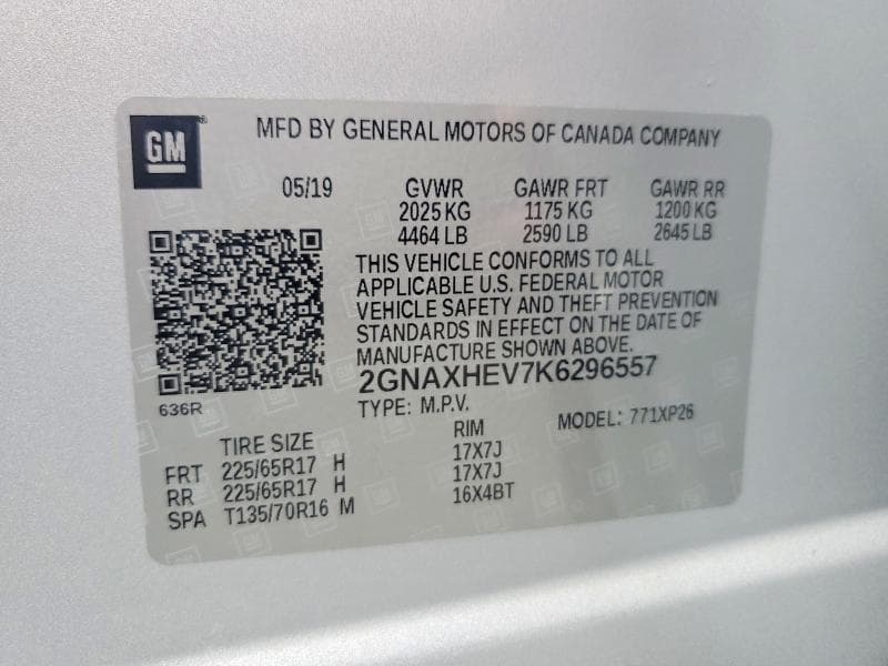 2019 CHEVROLET EQUINOX LS 13