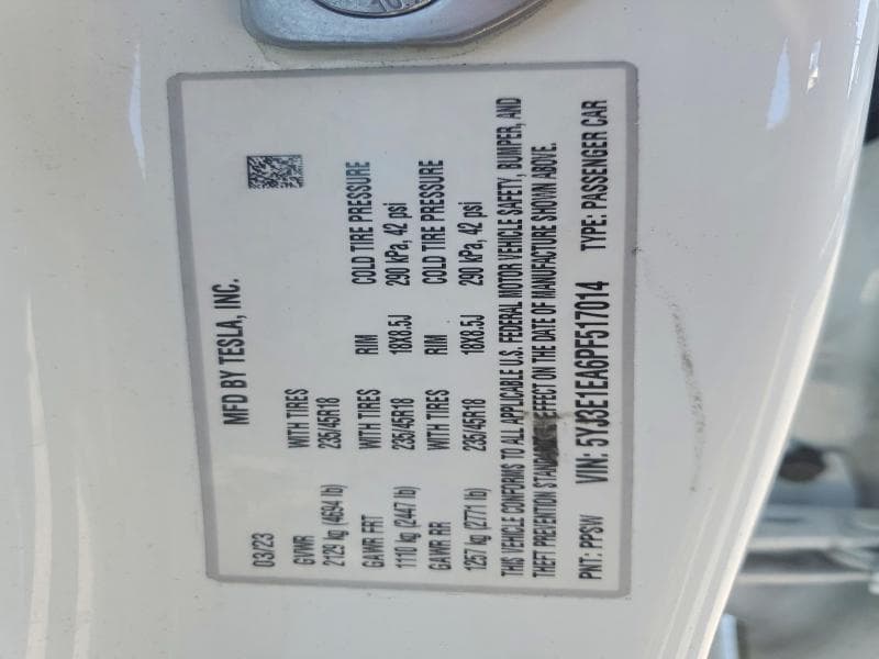 2023 TESLA MODEL 3 13
