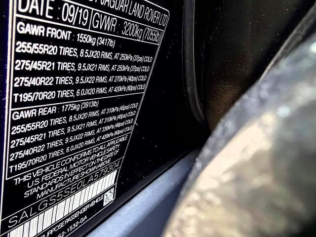 2020 LAND ROVER RANGE ROVER P525 HSE 10