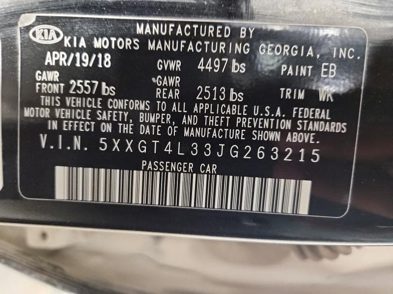 2018 KIA OPTIMA LX 13