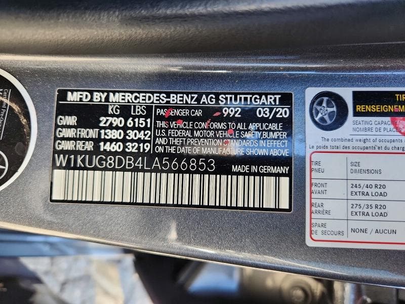 2020 MERCEDES-BENZ S 560 12