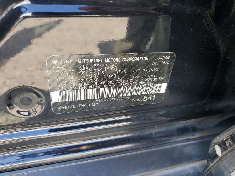 2020 MITSUBISHI OUTLANDER ES 13