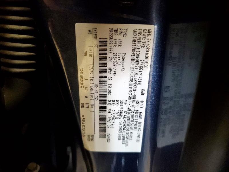 2018 FORD FOCUS SEL 12