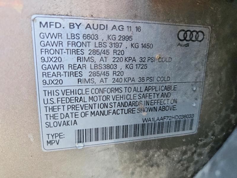 2017 AUDI Q7 PREMIUM PLUS 13