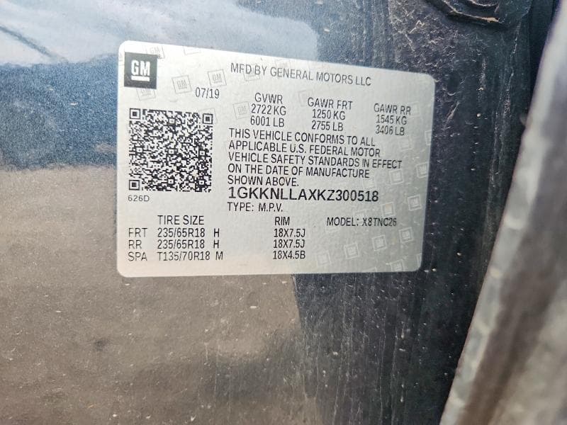 2019 GMC ACADIA SLE 13