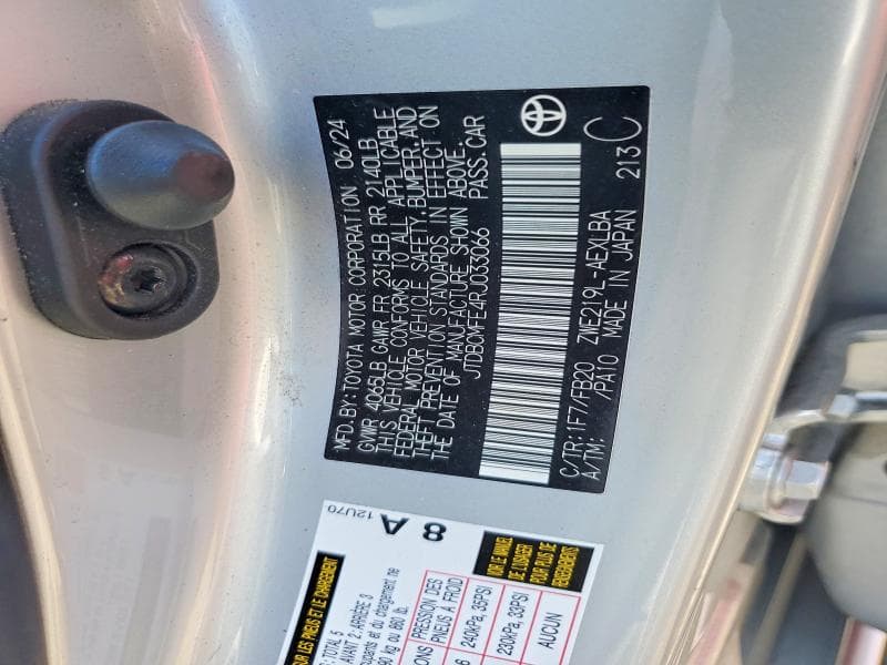 2024 TOYOTA COROLLA HYBRID LE 12