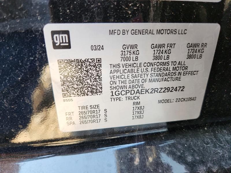 2024 CHEVROLET SILVERADO K1500 12