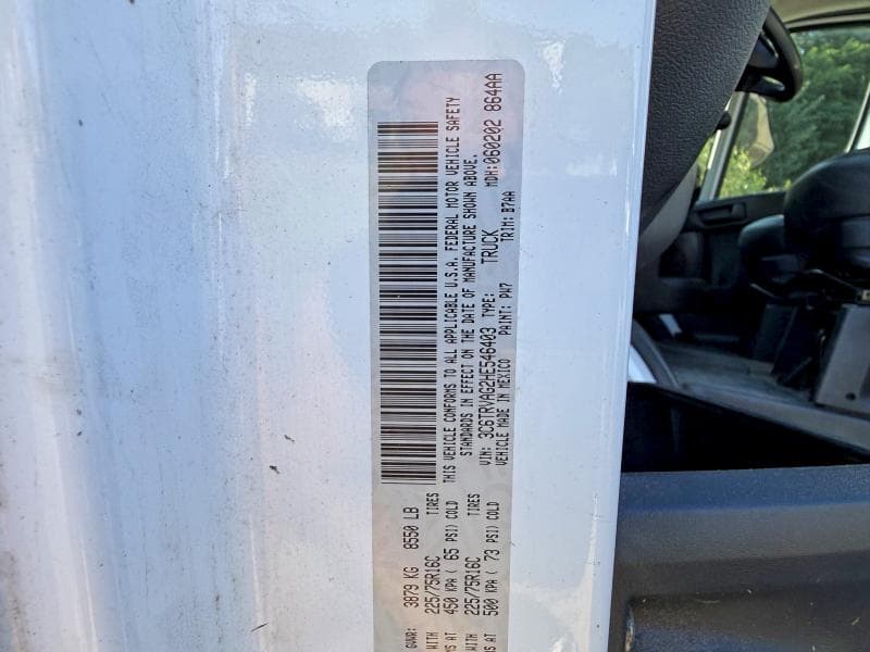 2017 RAM PROMASTER 1500 1500 STANDARD 10