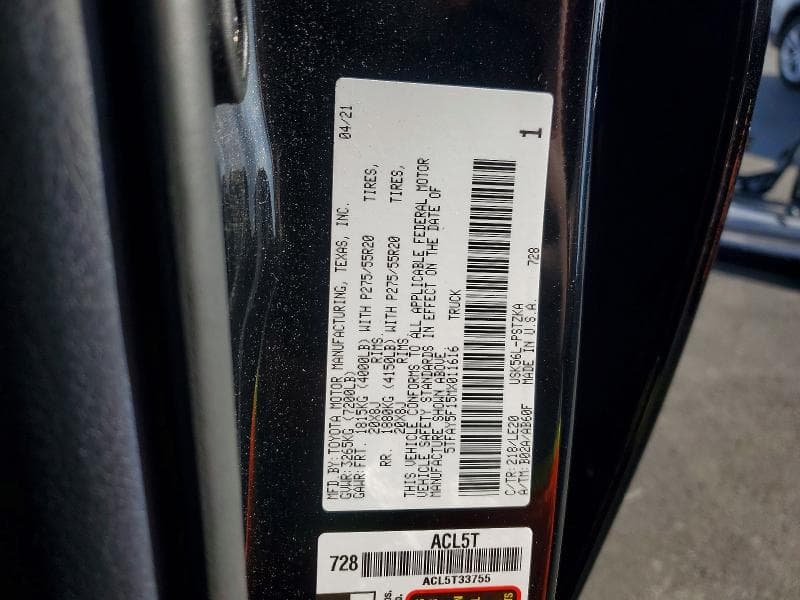 2021 TOYOTA TUNDRA PLATINUM 13