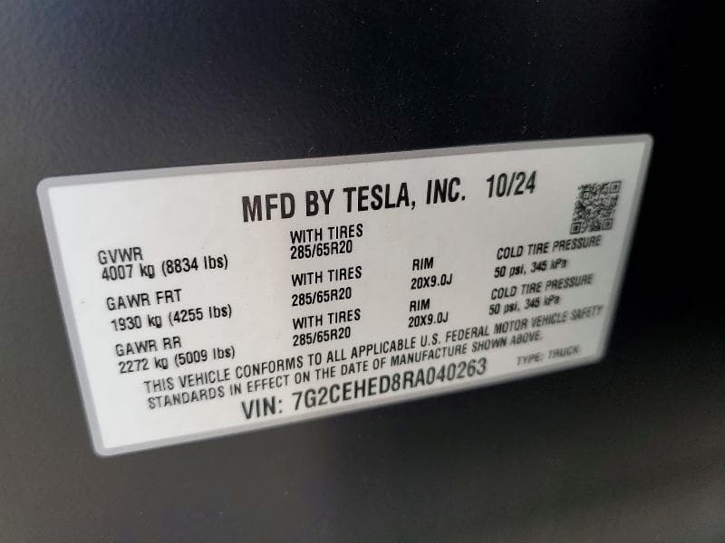 2024 TESLA CYBERTRUCK 12