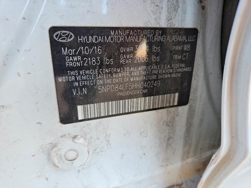 2017 HYUNDAI ELANTRA LIMITED 13