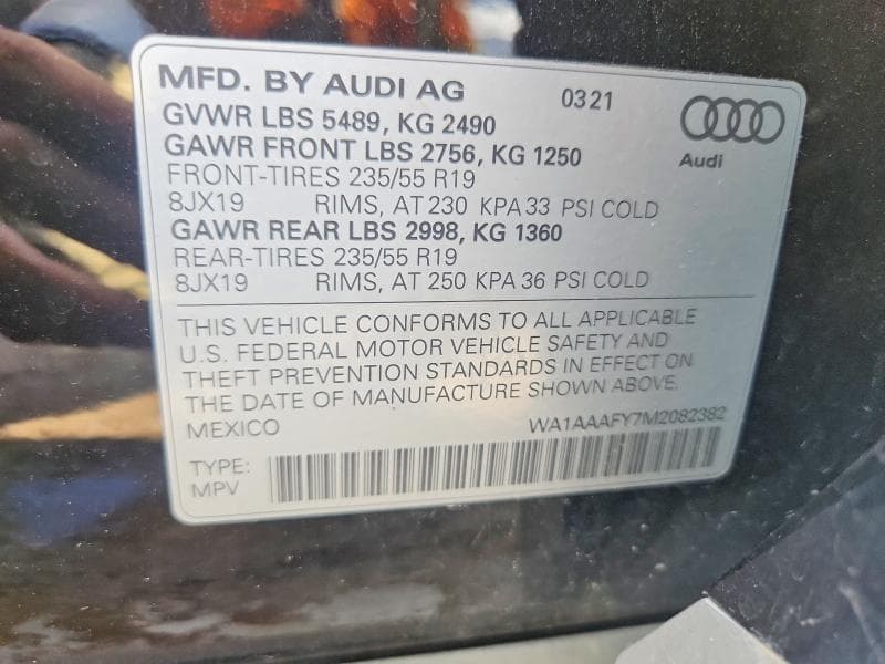 2021 AUDI Q5 PREMIUM 12