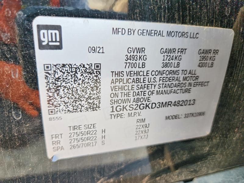2021 GMC YUKON XL K1500 SLT 13