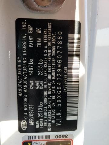 2021 KIA K5 GT LINE GT LINE 13