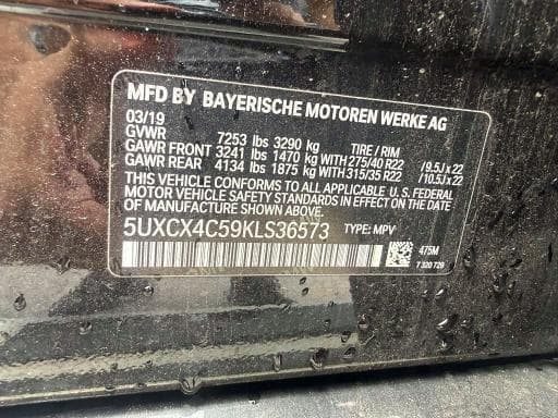 2019 BMW X7 XDRIVE50I 11