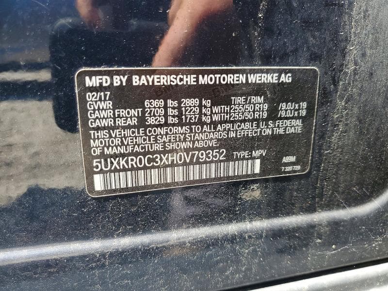 2017 BMW X5 XDRIVE35I 13