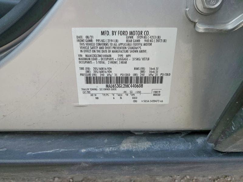 2021 FORD ECOSPORT SE 14