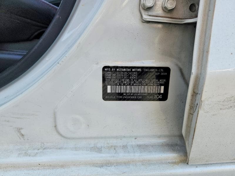 2020 MITSUBISHI MIRAGE G4 SE 12