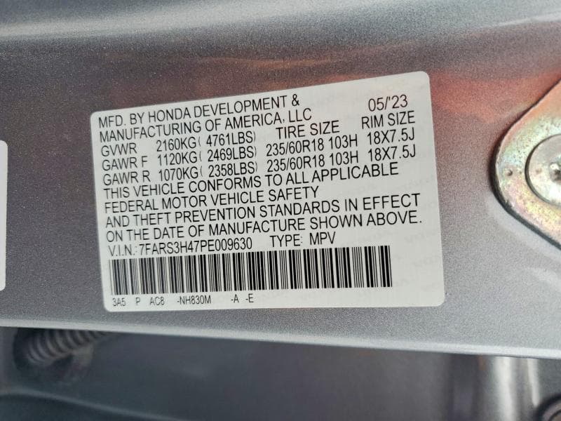 2023 HONDA CR-V EX 12