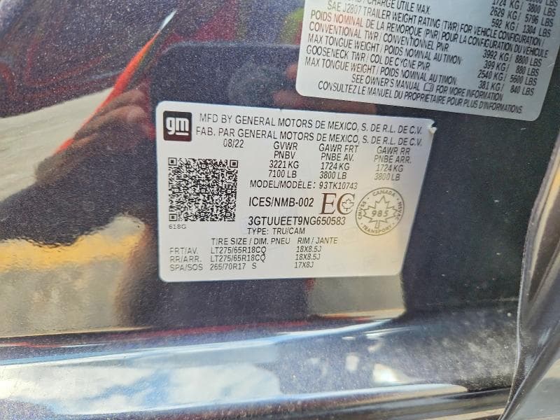 2022 GMC SIERRA K1500 AT4 12