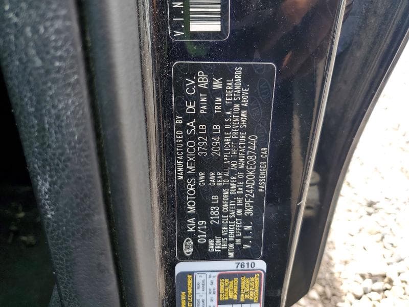2019 KIA FORTE LXS 12