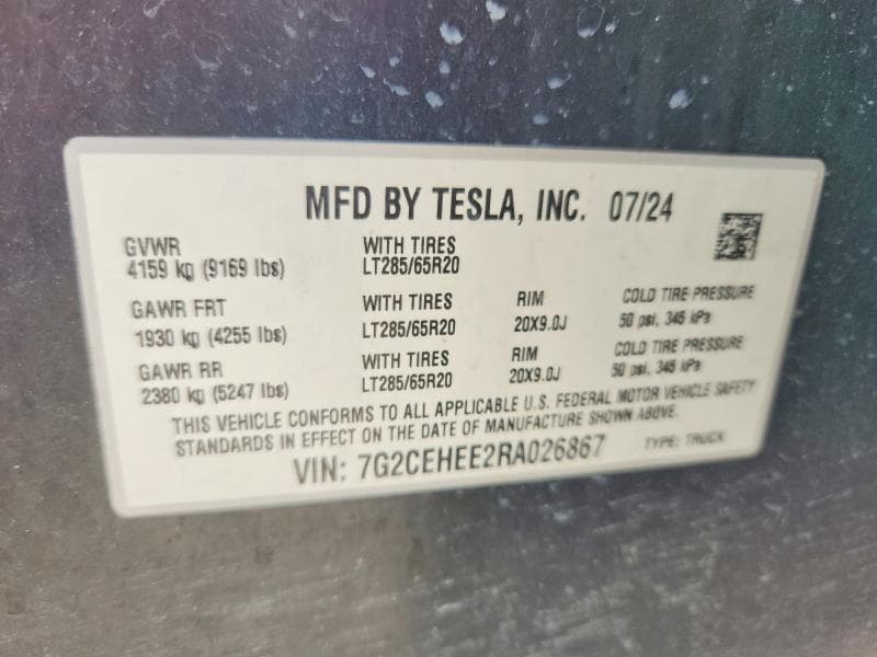 2024 TESLA CYBERTRUCK 12