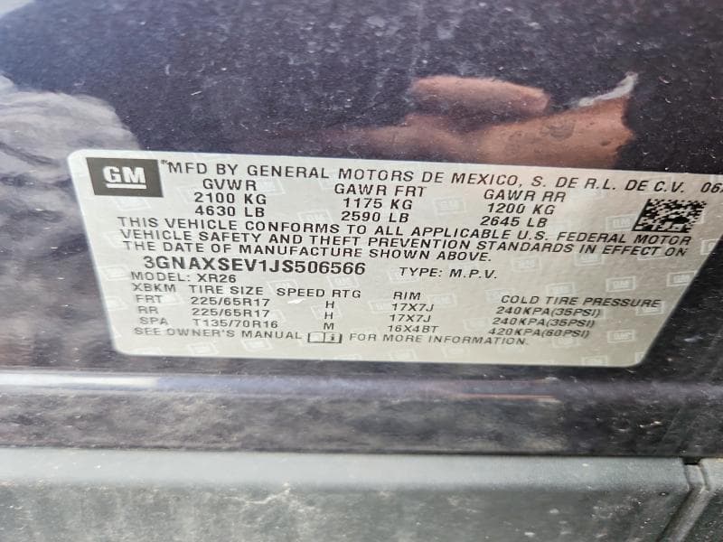 2018 CHEVROLET EQUINOX LT 13