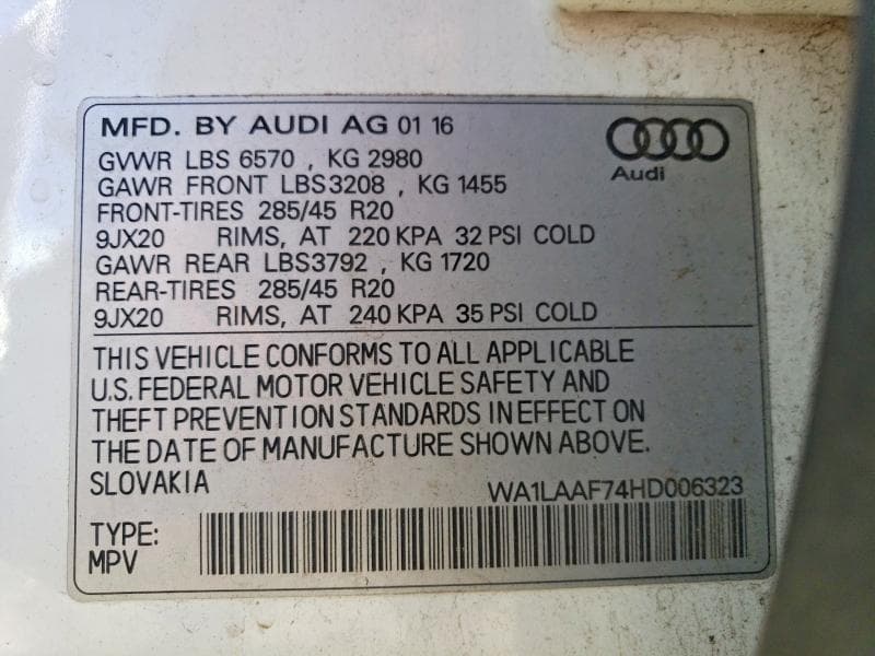 2017 AUDI Q7 PREMIUM PLUS 13
