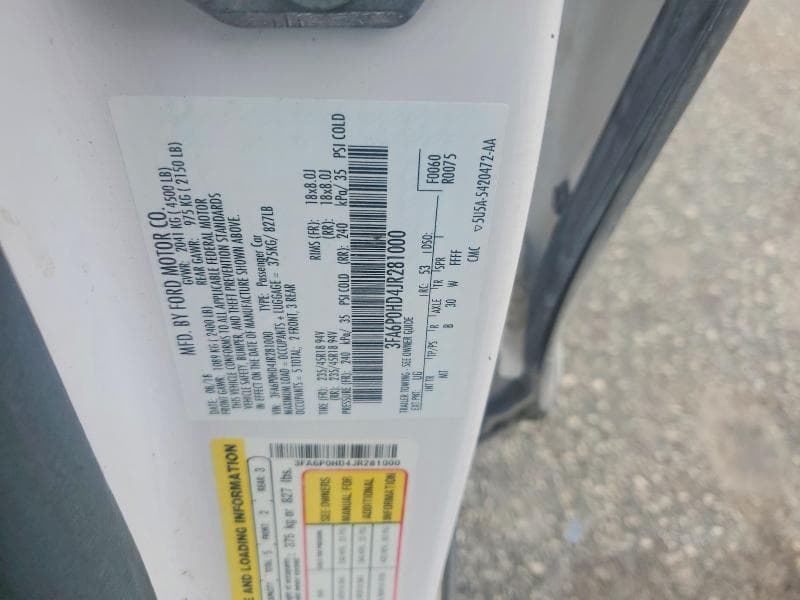2018 FORD FUSION SE 12