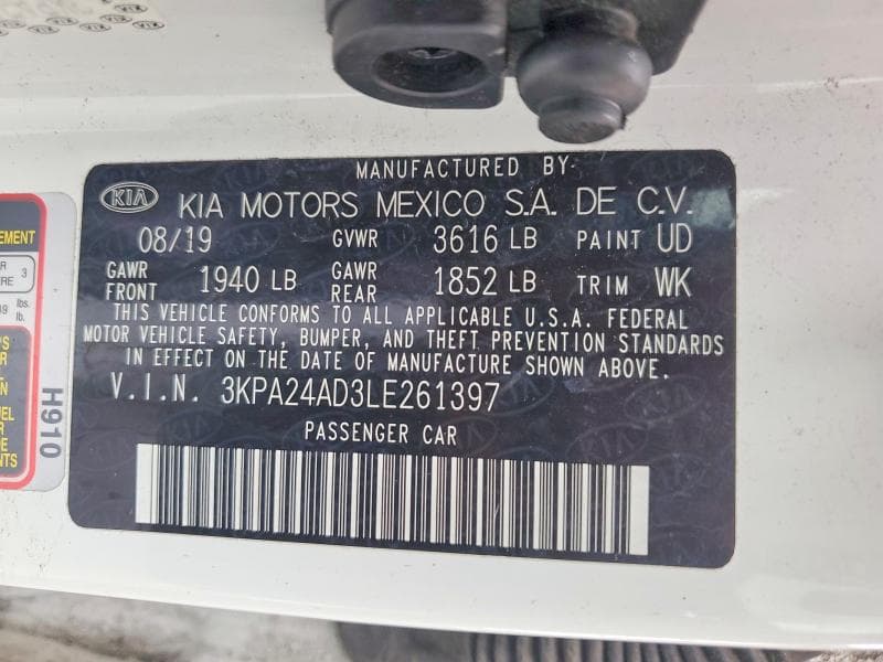 2020 KIA RIO LX 12