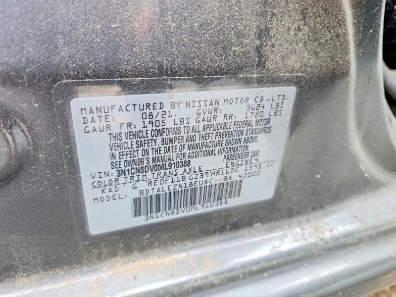 2021 NISSAN VERSA S 12