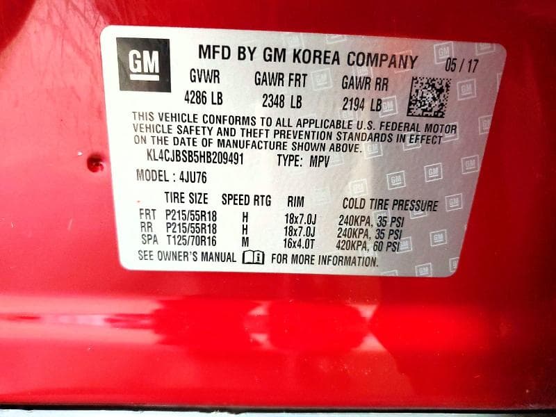 2017 BUICK ENCORE PREFERRED II 12