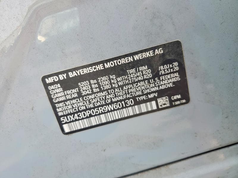 2024 BMW X3 SDRIVE30I 12