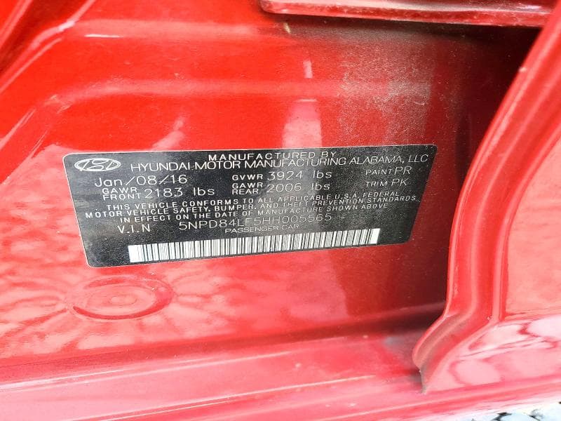 2017 HYUNDAI ELANTRA SE 12