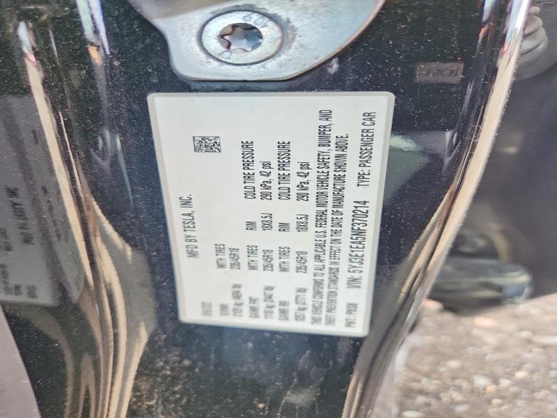 2022 TESLA MODEL 3 12
