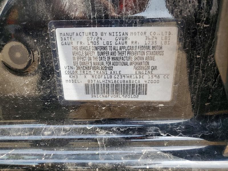 2024 NISSAN VERSA SR 12