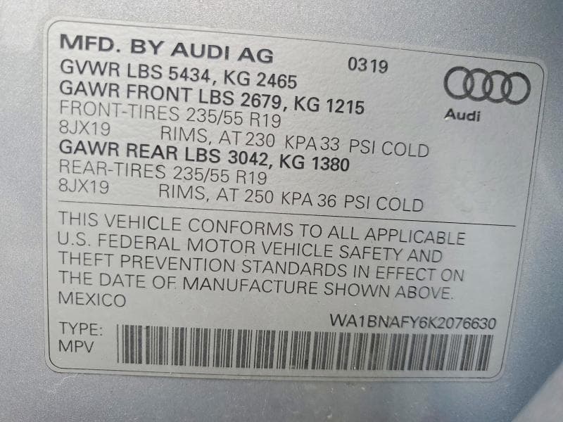 2019 AUDI Q5 PREMIUM PLUS 13