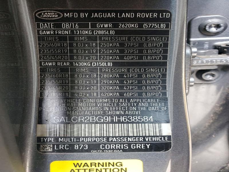 2017 LAND ROVER DISCOVERY SPORT HSE 12