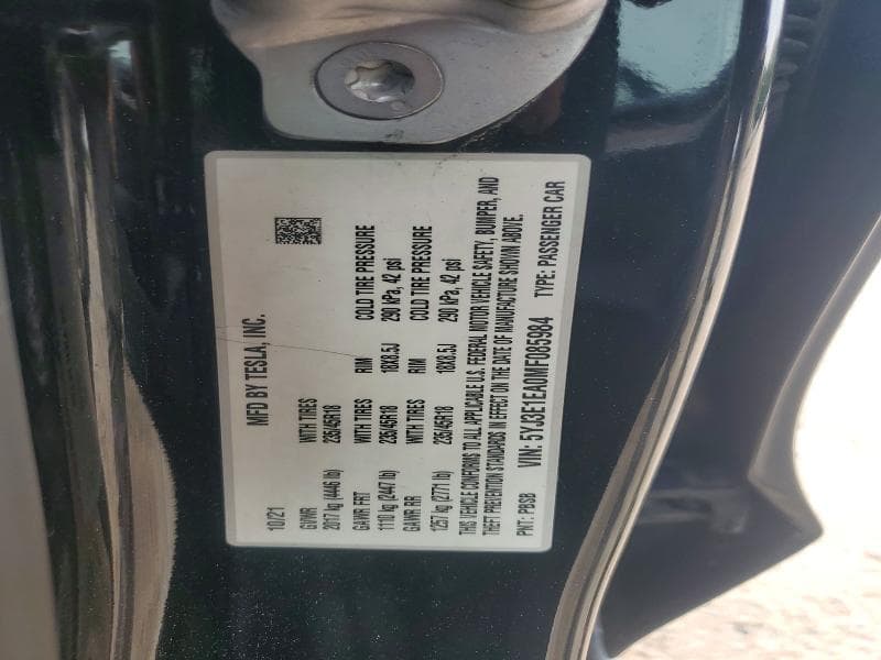 2021 TESLA MODEL 3 12