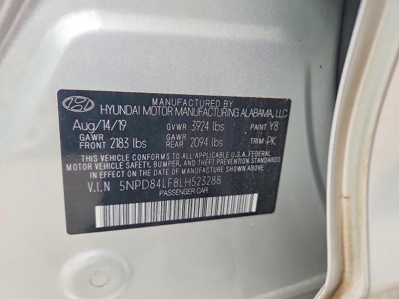 2020 HYUNDAI ELANTRA SEL 12