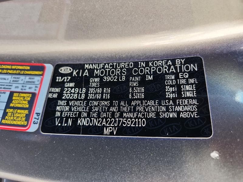 2018 KIA SOUL BASE 13