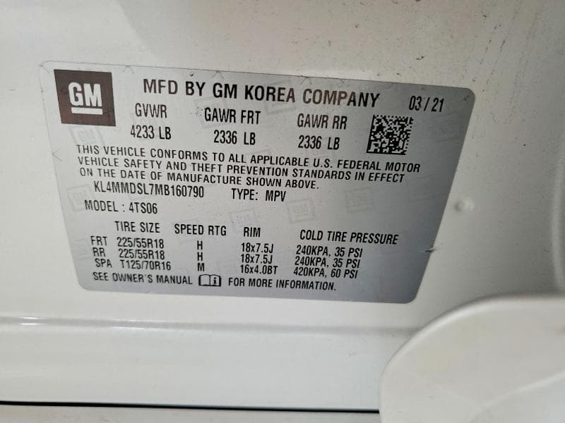 2021 BUICK ENCORE GX SELECT 12