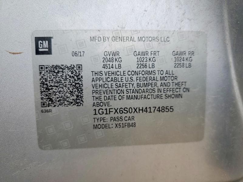 2017 CHEVROLET BOLT EV PREMIER 12