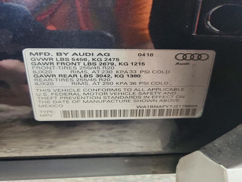 2018 AUDI Q5 PREMIUM PLUS 13